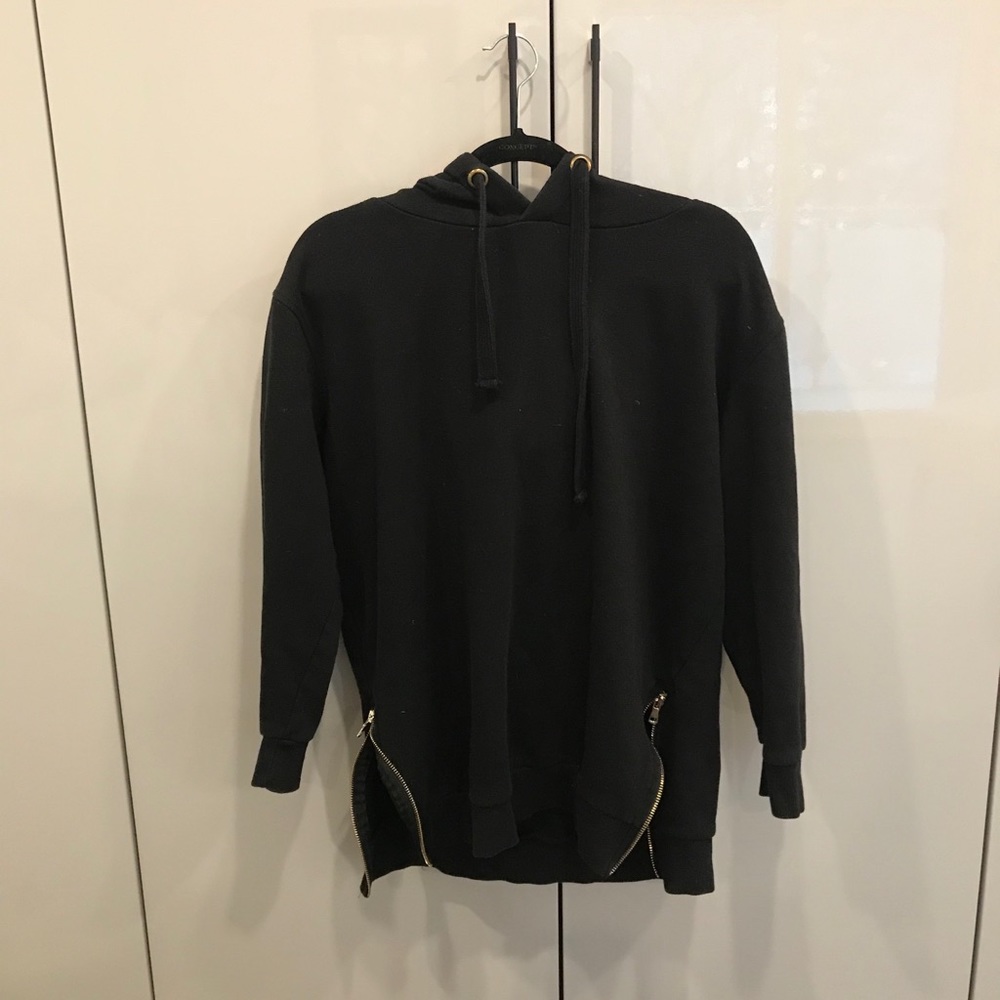 Black Hoodie w/ Zippers